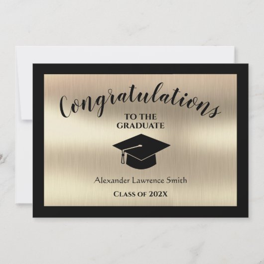 Gefeliciteerd Afstuderen Klasse van 2021 Aankondiging (Voorkant)