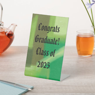 Gefeliciteerd Afstuderen Klasse van 2025 Tabletop Reclamebord Met Voetstuk