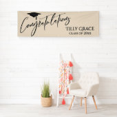 Gefeliciteerd Afstuderen Klasse van Cream Spandoek (Insitu)