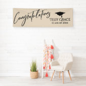 Gefeliciteerd Afstuderen Klasse van Cream Spandoek (Insitu)