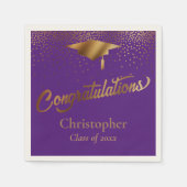Gefeliciteerd Afstuderen, Klasse van Goud & Paarse Servet (Voorkant)