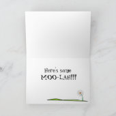 Gefeliciteerd Afstuderen-Koe Kaart (Binnen)