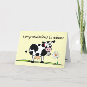 Gefeliciteerd Afstuderen-Koe Kaart