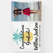 Gefeliciteerd Afstuderen Luau Afstudeerder Party, Spandoek (Verticaal)