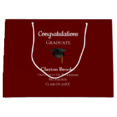 Gefeliciteerd Afstuderen met Pet Groot Cadeauzakje (Voorkant)