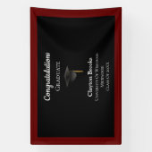 Gefeliciteerd Afstuderen met Pet Spandoek (Verticaal)