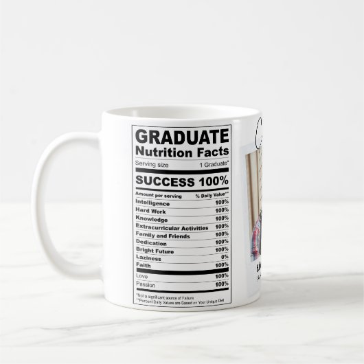Gefeliciteerd Afstuderen Modern Funny Afstuderen Koffiemok (Links)