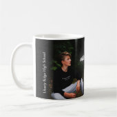 Gefeliciteerd Afstuderen Moderne aangepaste foto Koffiemok (Links)