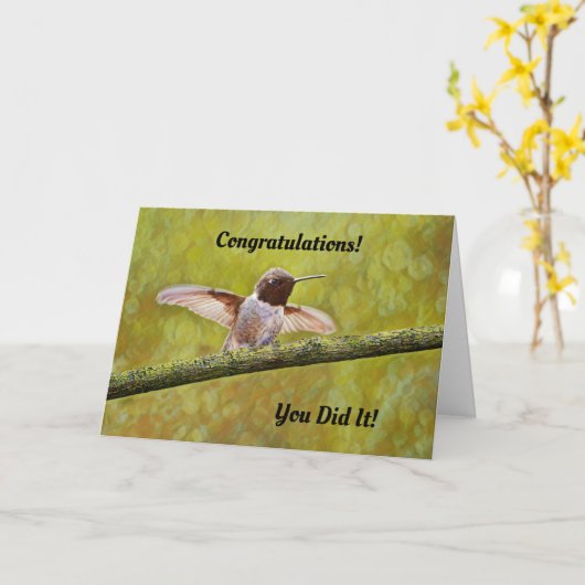 Gefeliciteerd Afstuderen om het even welke Kaart v (Gele Bloem)