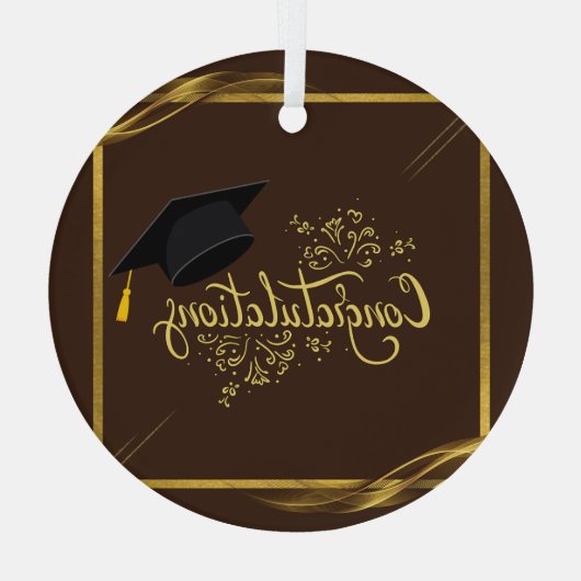 Gefeliciteerd Afstuderen Ornament (Achterkant)