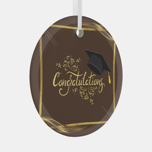 Gefeliciteerd Afstuderen Ornament (Voorkant Rechts)