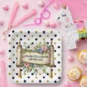 Gefeliciteerd Afstuderen Papieren Bordje (Feest)