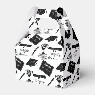 Gefeliciteerd Afstuderen Pet en Diploma Collage Bedankdoosjes