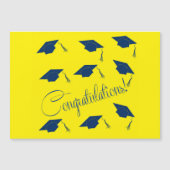 Gefeliciteerd afstuderen pet Thin Magnetic Kaart (Voorkant)