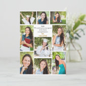 Gefeliciteerd Afstuderen Photo Collage Kaart (Staand voorkant)