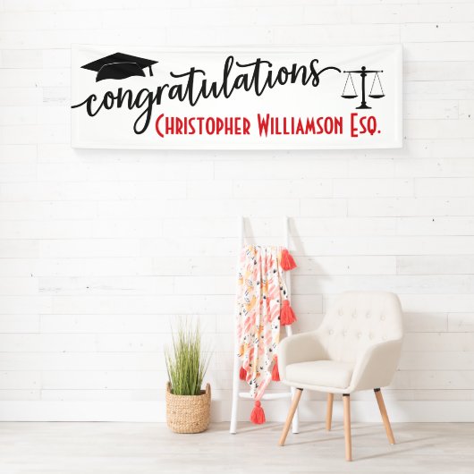 Gefeliciteerd Afstuderen Rechtswetgever Spandoek (Insitu)