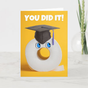 Gefeliciteerd Afstuderen rol toiletpapier Feestdagen Kaart