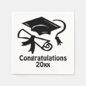 Gefeliciteerd Afstuderen Servetten (Voorkant)