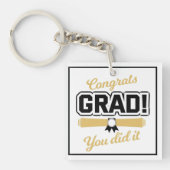 Gefeliciteerd Afstuderen Sleutelhanger (Voorkant)