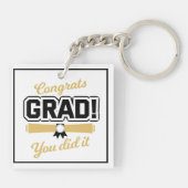 Gefeliciteerd Afstuderen Sleutelhanger (Achterkant)