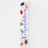 Gefeliciteerd Afstuderen Spandoek (Verticaal)