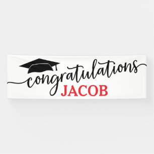 Gefeliciteerd Afstuderen Spandoek