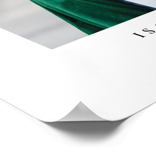 Gefeliciteerd afstuderen trendy foto afstudeerfees poster (Hoek)