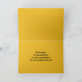 Gefeliciteerd, Afstuderen van de achtste klas Kaart (Binnen)