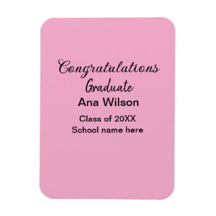 Gefeliciteerd afstuderen Voeg naam toe Class Year  Magneet