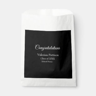 Gefeliciteerd afstuderen voeg schoolnaam eenvoudig bedankzakje