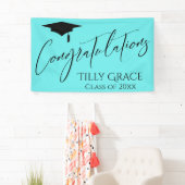 Gefeliciteerd, Afstuderen voor de Black op Aqua Spandoek (Insitu)