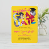Gefeliciteerd Afstuderen Yellow Cutout Photo Afstu Kaart (Staand voorkant)