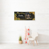 Gefeliciteerd Afstuderen zonnebloem Gold Foto 23 Spandoek (Insitu)