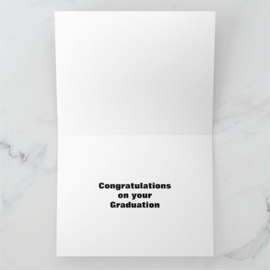 Gefeliciteerd, Afstuderen zwart en rood Kaart (Binnen)