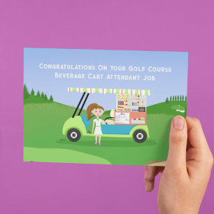 Gefeliciteerd als drankkarmedewerker op de golfbaa kaart