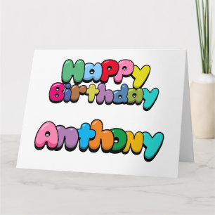Gefeliciteerd Anthony Kaart