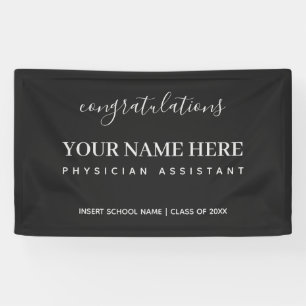 Gefeliciteerd arts assistent PA Afstuderen Spandoek