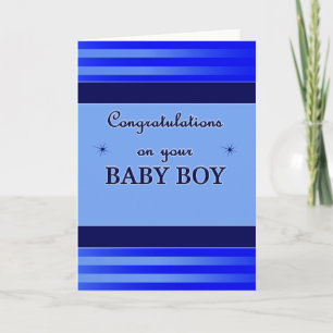 Gefeliciteerd, Baby Boy Card Kaart