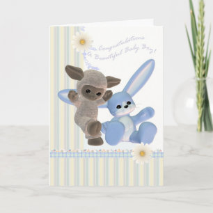 Gefeliciteerd, Baby Boy Card, New Baby Kaart