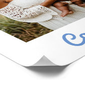 Gefeliciteerd Baby Boy Poster (Hoek)