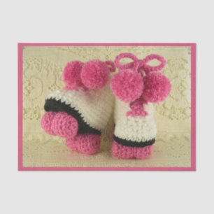 Gefeliciteerd, Baby Girl (Roller Schaatsen Booties Tissuepapier