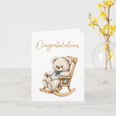 Gefeliciteerd Baby Kaart (Gele Bloem)