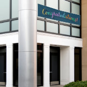 Gefeliciteerd Banner (Buitenkant Gebouw)