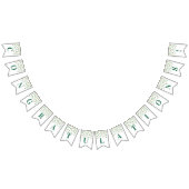 Gefeliciteerd Banner Green Gold Confetti (Alle)