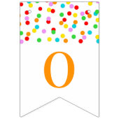 Gefeliciteerd, Banner Rainbow Confetti (Tweede vlag)