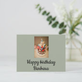 Gefeliciteerd Barbara Briefkaart (Staand voorkant)