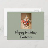 Gefeliciteerd Barbara Briefkaart (Voorkant / Achterkant)