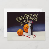 Gefeliciteerd Basketball Weddenschap Briefkaart (Voorkant / Achterkant)