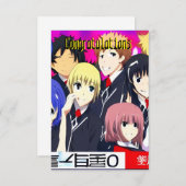 Gefeliciteerd Bedankkaart (Voorkant / Achterkant)