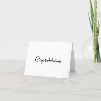 Gefeliciteerd Bedankkaart